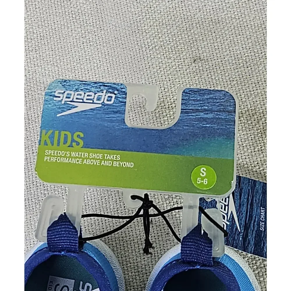 New Speedo Boy’s Shore Explorer Water Shoes Size S (5-6) Water Sandal Blue